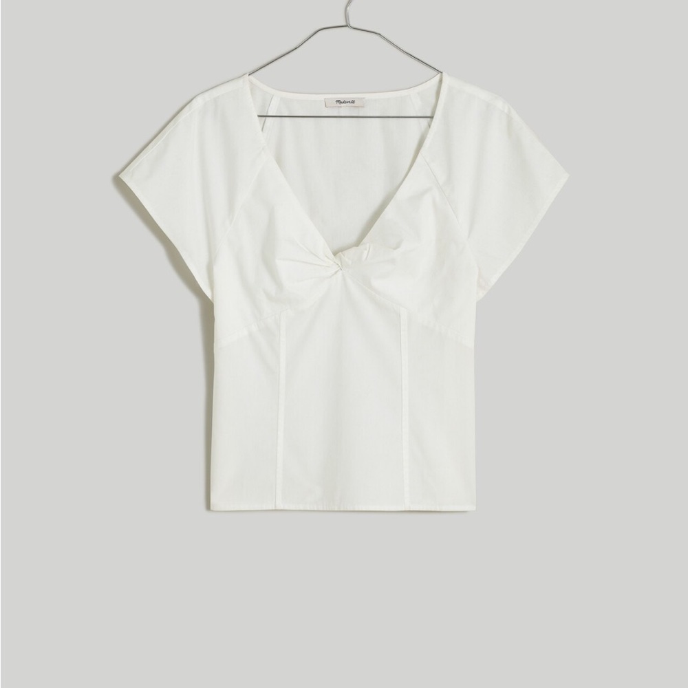 NWT Madewell twist front seamed top